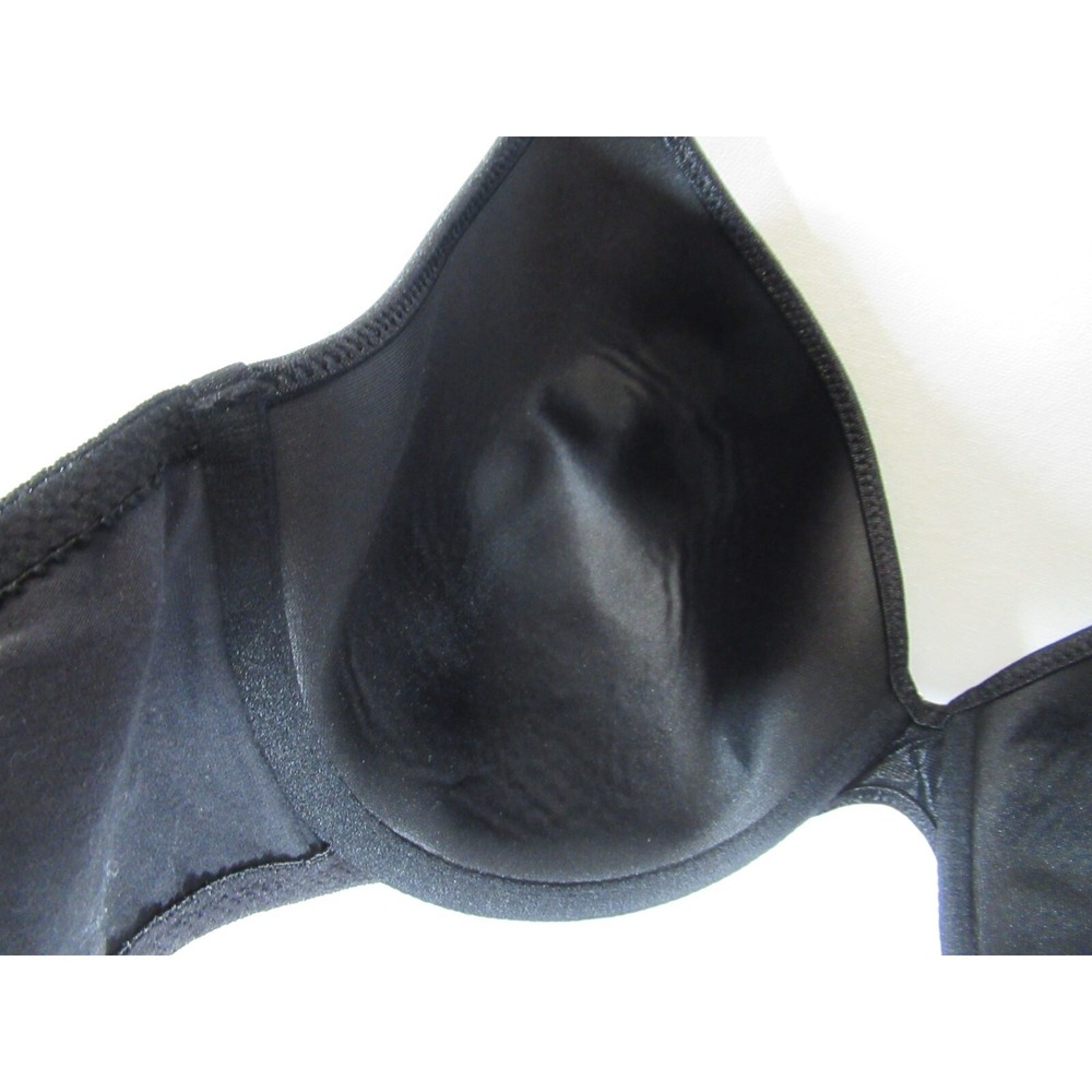 Vassarette Cotton Blend Bra 40C Black Underwire 75-818 75818 - Picture 5 of 6